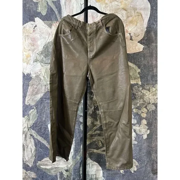 New Free People We The Free Good Luck Coated Jeans Size 31 - Picture 6 of 9